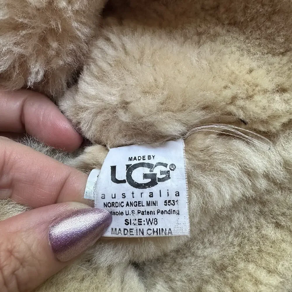 UGG Australia Nordic Angel Boot Fur Chestnut ONE LEFT BOOT APUTEE REPLACEMENT